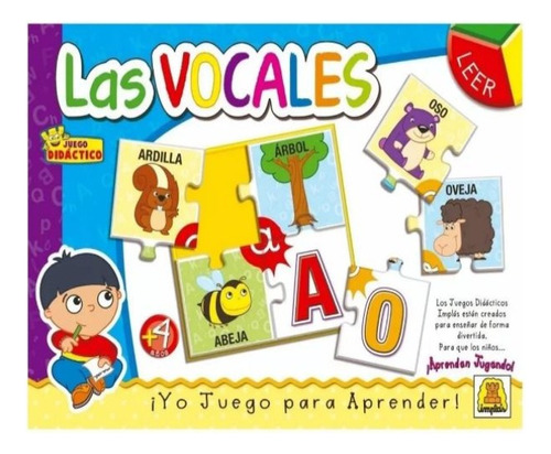 Las Vocales Juego Didáctico Implas