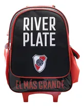 Comprar Mochila Con Carrito River Plate De 18 Pulgadas Ri493 Color Rojo Blanco Y Negro Diseño De La Tela River Plate El Más Grande
