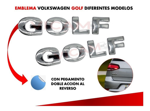 Emblema Para Cajuela Compatible Con Volkswagen Golf