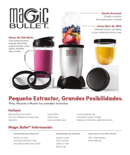 Licuadora bullet extractor de alta velocidad sale