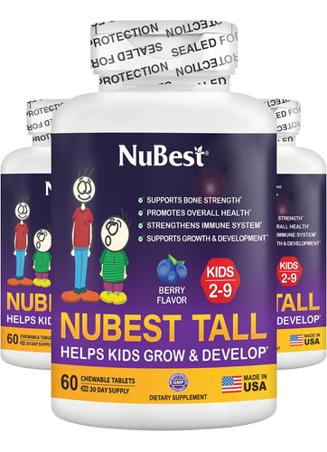 Formula Crecimiento De Altura Nubest Tall 2 A 9 Años 180 Ta