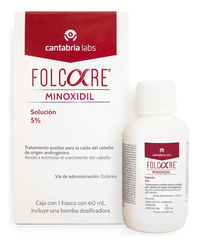 Cantabria Folcare Minoxidil Solución 5% 60ml P/caida De Pelo