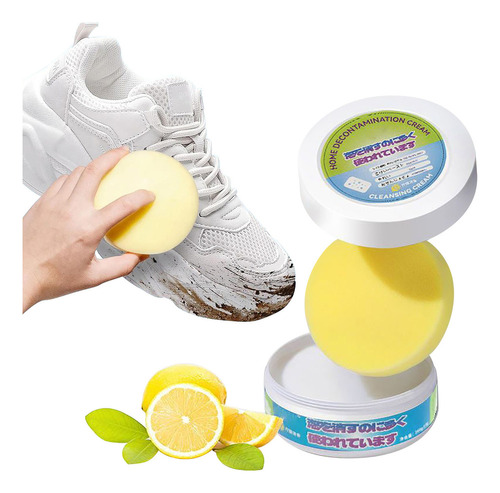 Crema Limpiadora Para Zapatos, 200 G, Cepillo De Limpieza Es