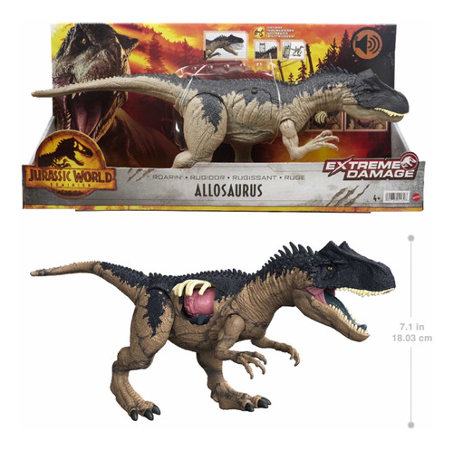 Dinosaurio Alosaurio Jurassic World Dominion 45 Cm Original
