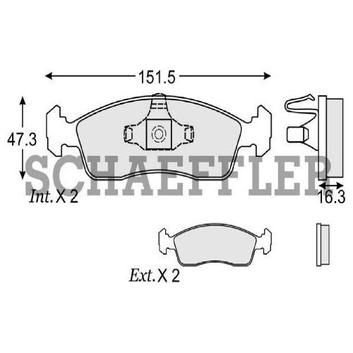 Balatas Delanteras P/ Fiat Uno 13/18 1.4l L4 Gasolina