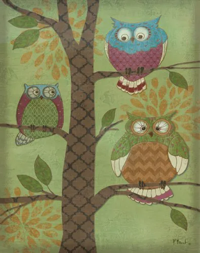 Brand: Gango Home Décor Fantasy Owls Vertical