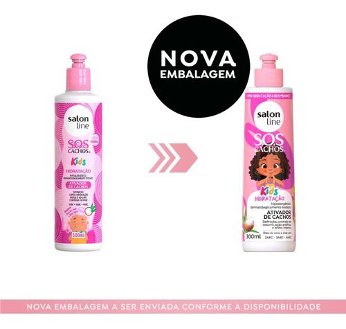 Kit Sos Cachos Kids Hidratação Com 5 Produtos - Salon Line