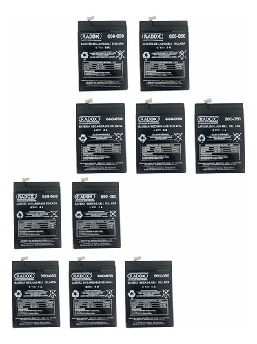 Batería Para Bascula O Carrito Montable 6v 4a 30 Pzs