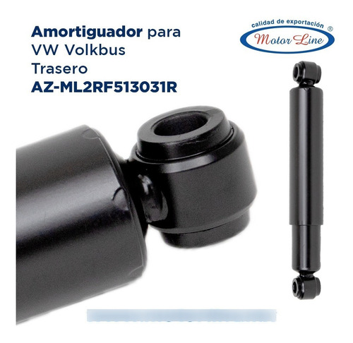 Imagen 2 de 7 de Amortiguador Trasero Vw Vochobús Az-ml2rf513031r Volksbus