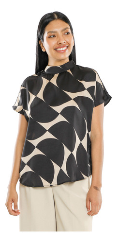 Blusa Cuello Perkins C&a De Mujer