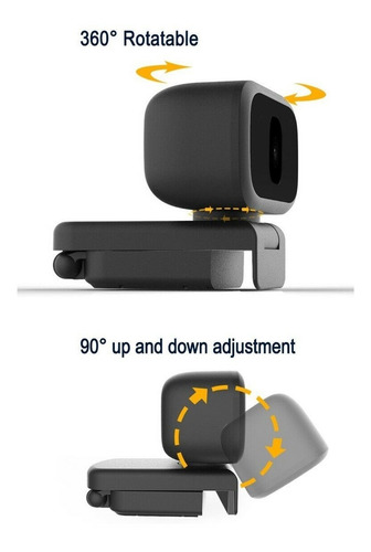 Câmara Webcam Usb Pc Hd720p Mic 360° Áudio De Vídeo Ajus