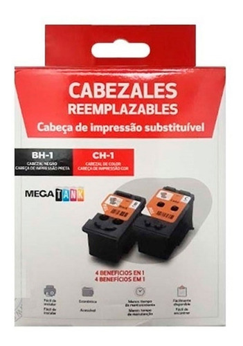 2 Cabezal Original Color Y Negro Canon - G2100 G3100 G4100