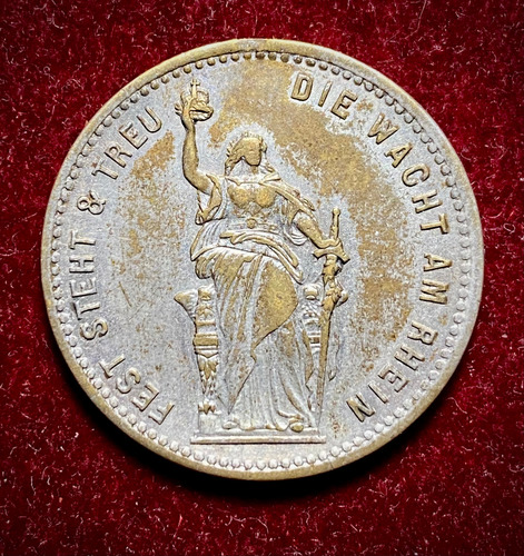 Medalla Alemania 1896 Rey Wilhelm 1 Conquistas París 1870 (Usado)