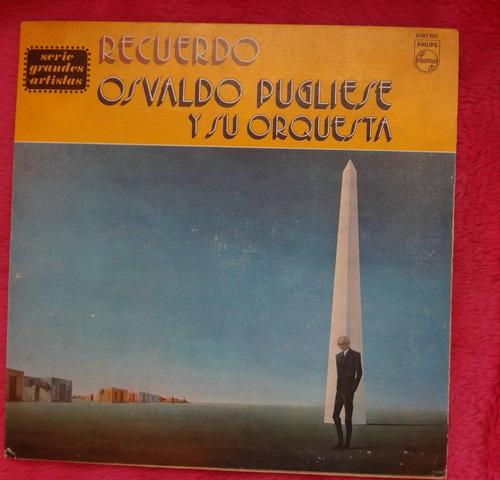 Osvaldo Pugliese Y Su Orquesta Recuerdo Disco De Vinilo Lp