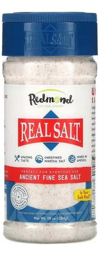 Sal Integral Fino Não Refinado Importado Real Salt 284g 