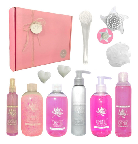 Kit Caja Regalo Mujer Box Spa Aroma Rosas Zen Set Relax N98