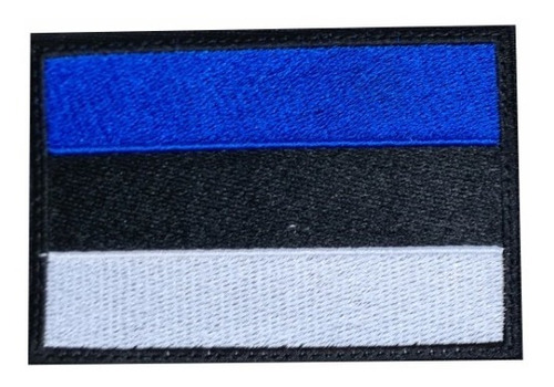 Bandera De Estonia Parche Bordado 9x6 Cm