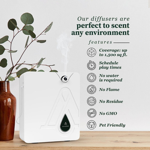Difusor De Aroma De Aceite Esencial Sin Agua; C/bluetooth