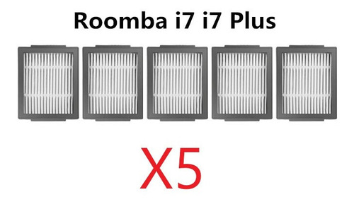 Imagen 1 de 4 de Irobot Roomba E5,e6,i3,i7 Filtro De Rep 5un