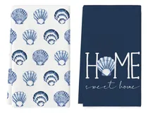 Comprar Artoid Mode Shells Sweet Home Juego 2 Toalla Cocina Verano X