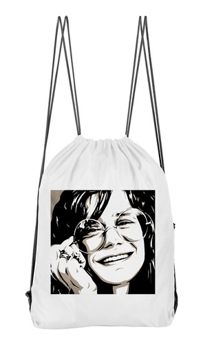 Bolso Deportivo Janis Joplin B And W  (d0545 Boleto.store)