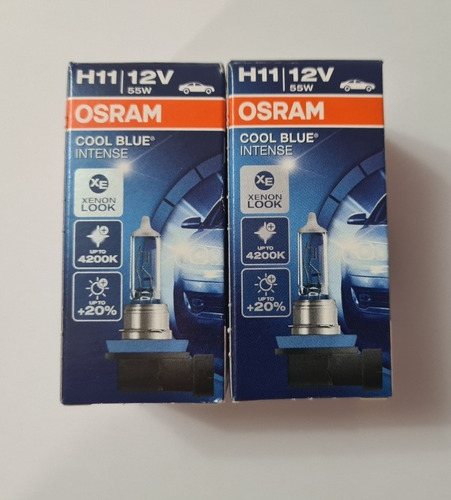 2 X Ampolletas H11 12v 55w Osram Cool Blue Intense 