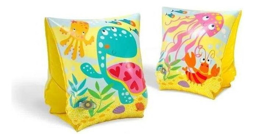 Boia De Braços Infantil Flutuador Fundo Do Mar 23x15 Intex