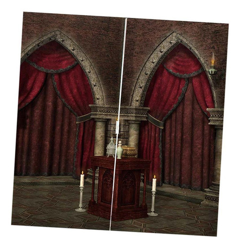 M Un Par De Cortinas De De Puerta De Puerta De Cortina Roja