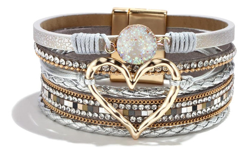 Long Tiantian Evil Eye Multilayer Wrap Pulsera De Cuero Boho