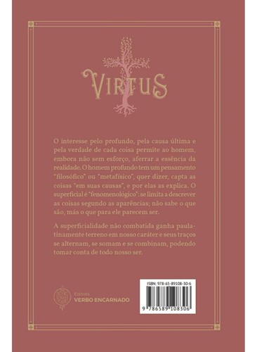 Virtus Xv - A Superficialidade E A Síndrome Do Picareta, De Pe. Miguel Ángel Fuentes. Editora Verbo Encarnado, Capa Mole, Edição 1 Em Português, 151