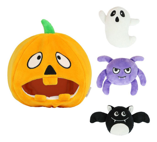 Juguetes Para Masticar Orange Plush Squeak Pumpkin Puppy Squ