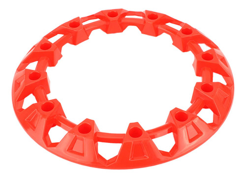 Generic Atv Rueda Llanta Cubierta Protectora Rojo 8 Pulgadas