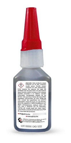 Imagen 2 de 9 de Adinox® C388, Adhesivo Instantáneo Resistente A Impactos
