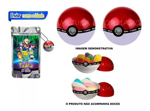 Kit 30 Pokebola Lembrancinhas De Aniversário Pokemon Mini