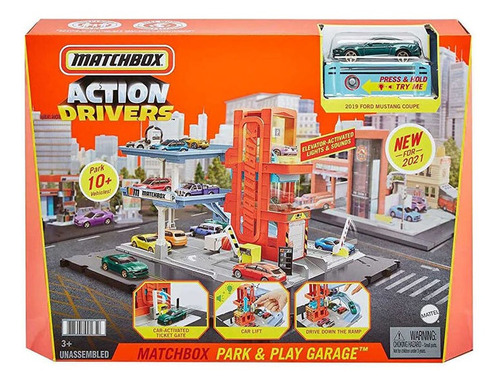 Matchbox Pista Park & Play Garage Action Drivers 