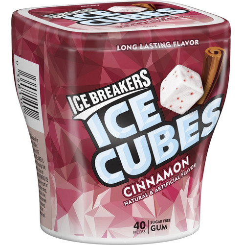 Chiclets Ice Breakers Ice Cubes Cinnamon Sugar Free Gum