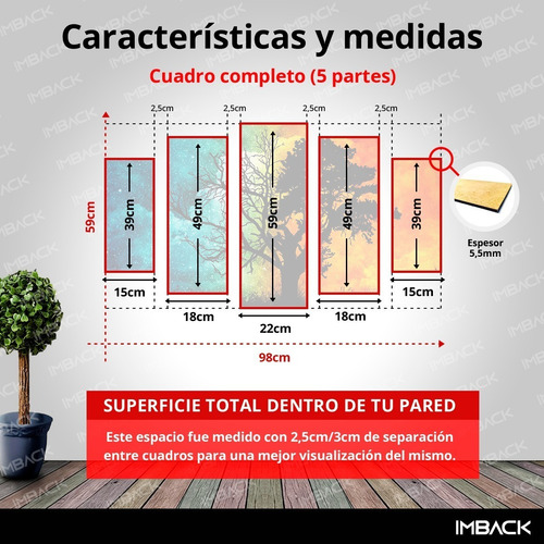 Imagen 3 de 7 de Cuadro Moderno Decorativo Madera Foto Abstracto Flores Hd