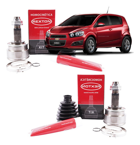 Par Homocineticas Lado Rueda Chevrolet Sonic 1.6 2012-213