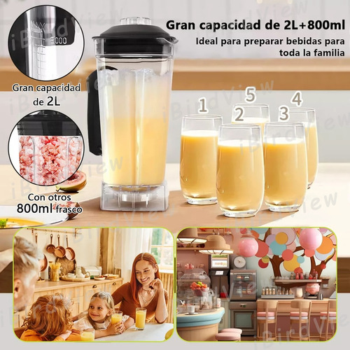 Licuadora Profesional Usorudo,blender Parahielo,1800w 2l