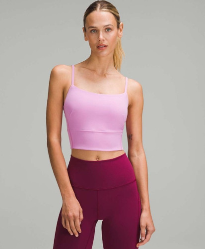 Lululemon Wunder Train Strappy Tank Top Rosa Xs