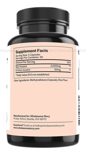 Wholesome Story Myo & D-chiro Inositol 120 Capsulas Sfn
