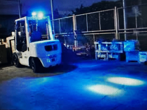 Luz Led Punto Azul, Para Montacargas Seguridad, 12-80vdc