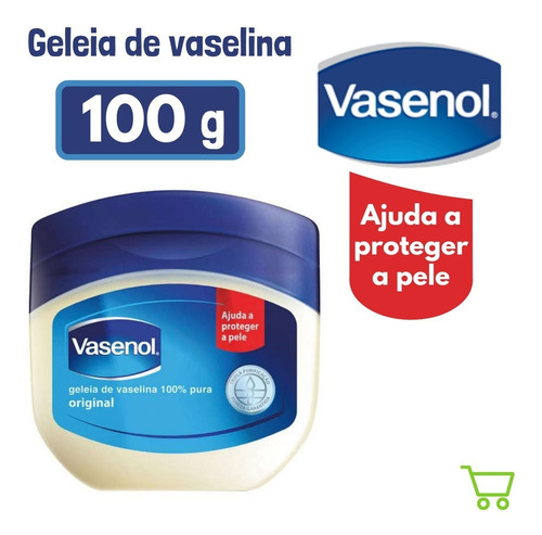 Geléia De Vaselina 100% Pura Hidrata Pele Vasenol - Original