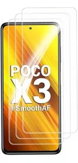 3 Micas De Cristal Templado 9h Xiaomi Poco X3 / Poco X3 Nfc