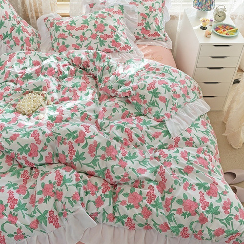 Juego Sabanas Ropa De Cama+funda De Plumon 1.5plazas Hsjjhb9