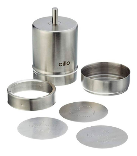 Cilio ® Decorador De Café Acero Inoxidable Con 3 Plantillas