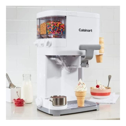Máquina De Helados Cuisinart Soft Serve Mix It En Blanco De