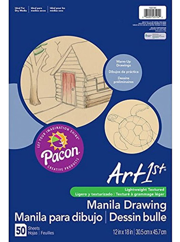 Pacon Papel De Dibujo Color Manila 50 Hojas 9 X 12 Hojas