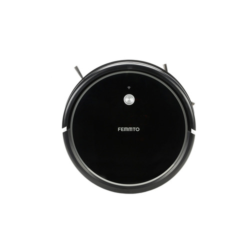 Aspiradora Robot Inteligente Automática Trapeadora Giroscopica Femmto Negro Rvc000004