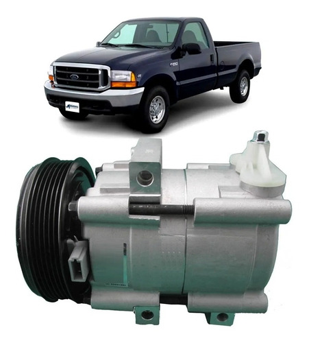 Compressor Ford F250 Motor Mwm Diesel 1998 1999 2000 6pk 12v